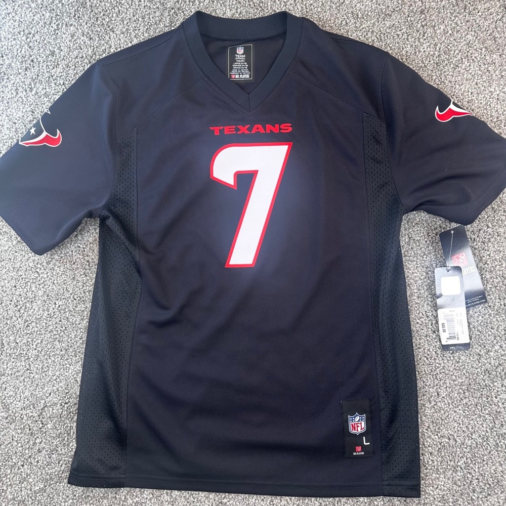 NFL Team Apparel Houston Texans Jersey CJ Stroud Youth Large Navy #7 New $65